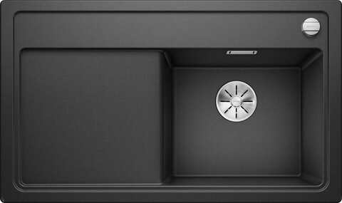 Кухонная мойка Blanco Zenar 45 S, чаша справа, чёрный