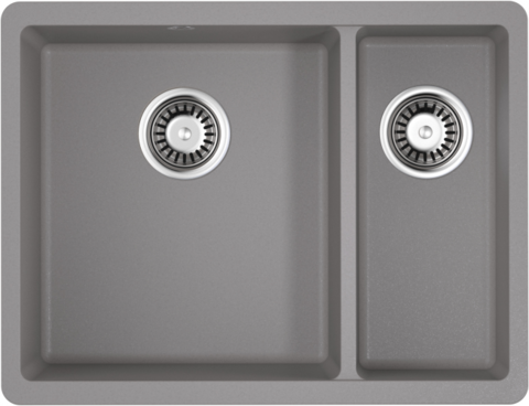 Кухонная мойка Omoikiri Kata 55-2-U-GR, leningrad grey