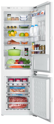 Встраиваемый двухкамерный холодильник Haier BCFT628AWRU