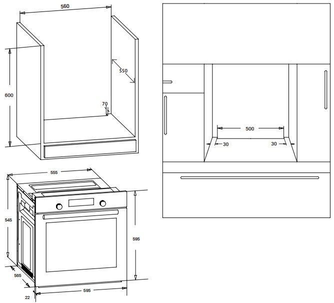 Шкаф под духовой шкаф схема