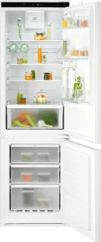Встраиваемый двухкамерный холодильник Electrolux E7TNGE18S