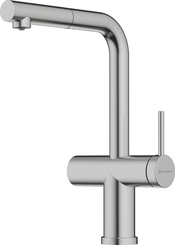 Смеситель Omoikiri Karatsu-S-BN латунь/нержавеющая сталь