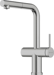 Смеситель Omoikiri Karatsu-S-BN латунь/нержавеющая сталь