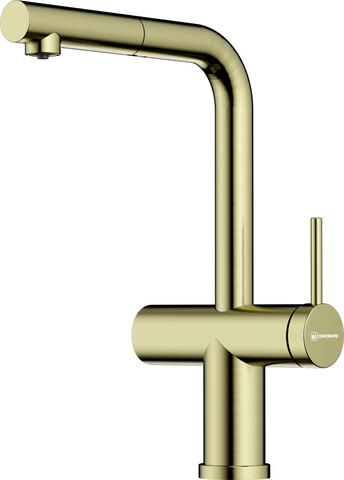 Смеситель Omoikiri Karatsu-S-LG латунь/светлое золото