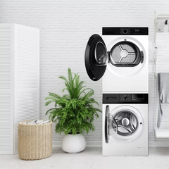 Комплект HiSTORY стиральная машина с паром HWMF 9564 TLW + сушильная машина HDWF 858 TLW