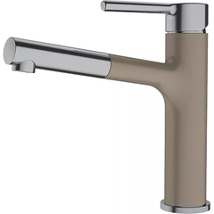 Смеситель Franke Centro Pull-Out, оптика стали/миндаль