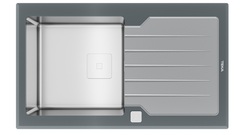 Кухонная мойка Teka DIAMOND RS15 1B 1D 86 STONE GREY